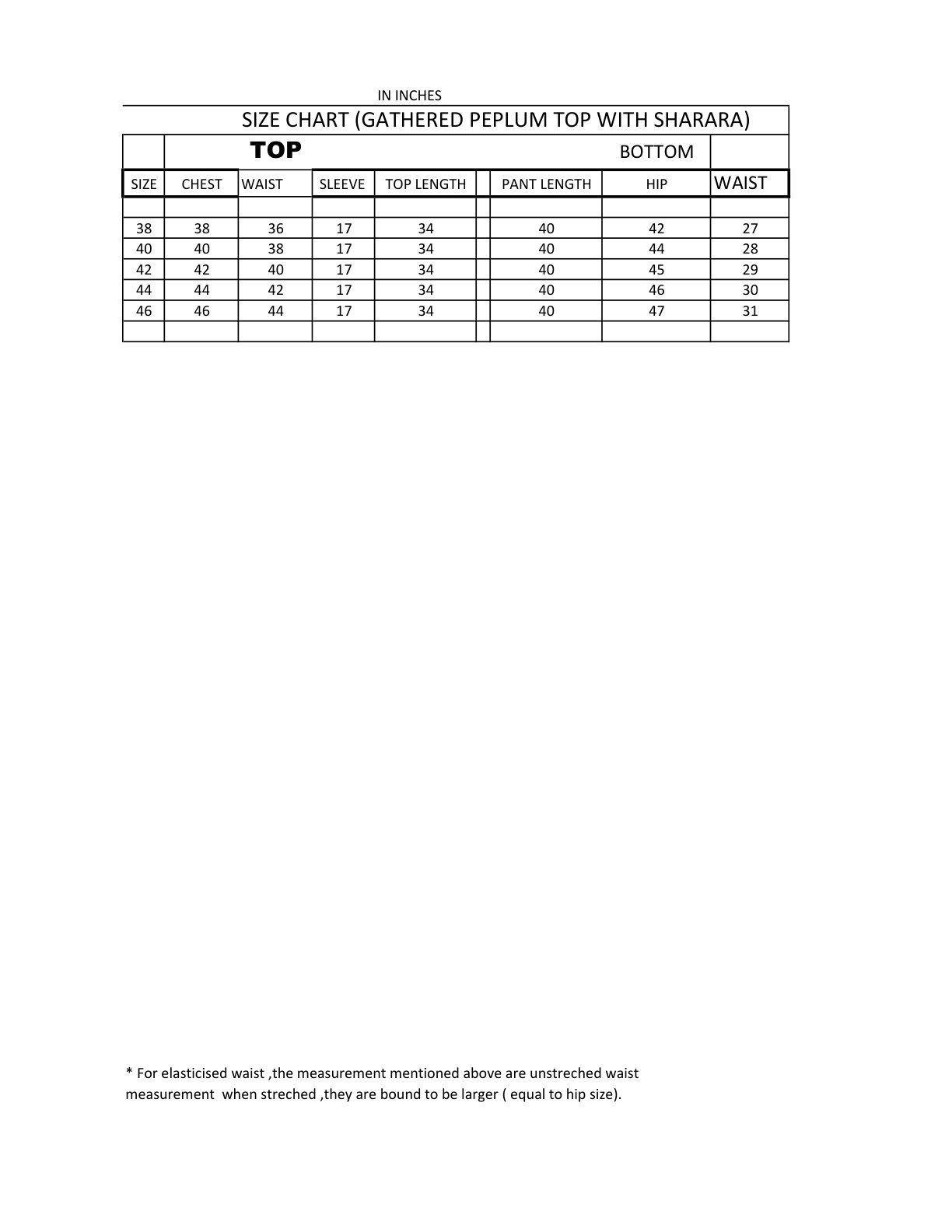 Bandhej_Sharara_Set_for_Women_Size_Chart